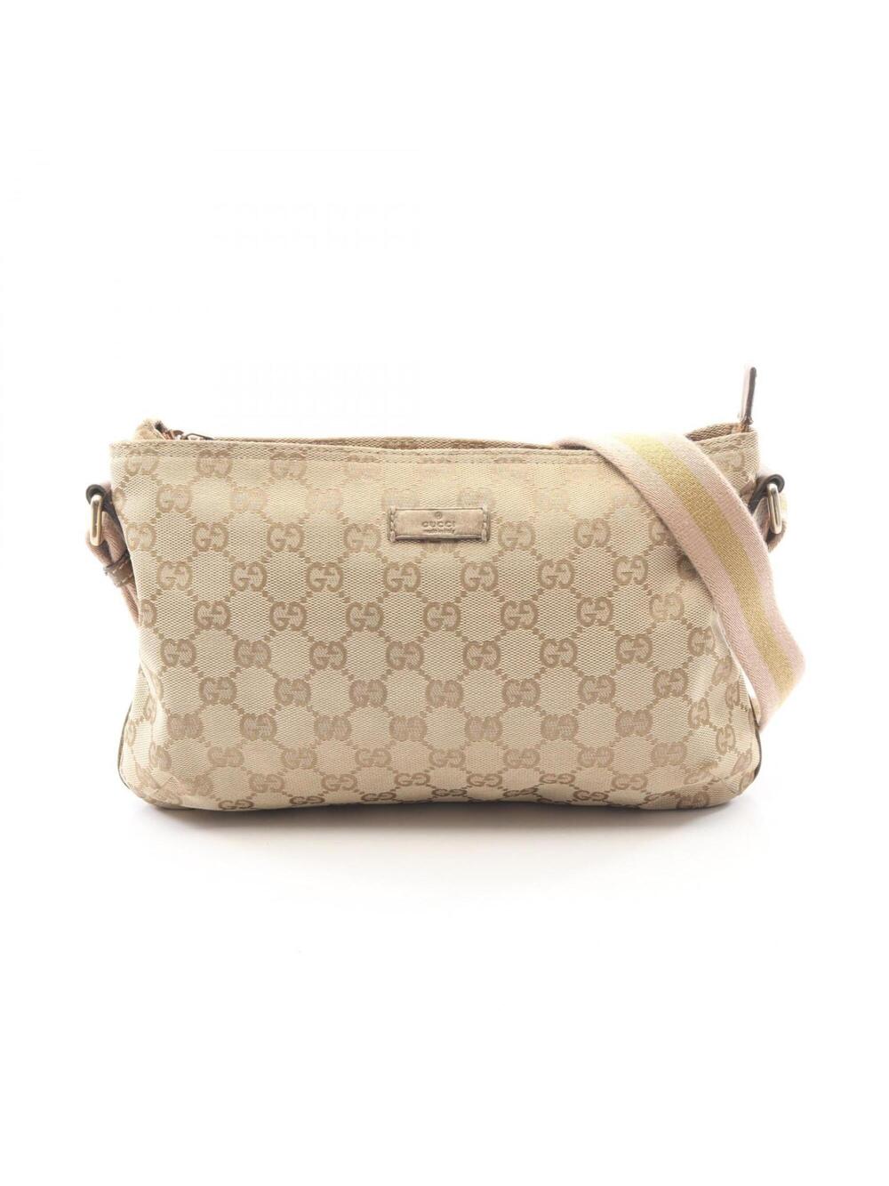 Gucci Web Strap Messenger Bag Gg Canvas #325230G63B